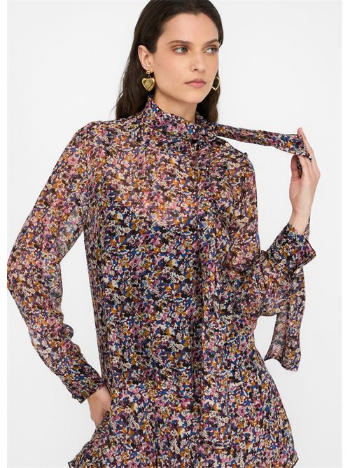 Abito a fiori in chiffon di seta LIU JO | MF5001T2559/M9993